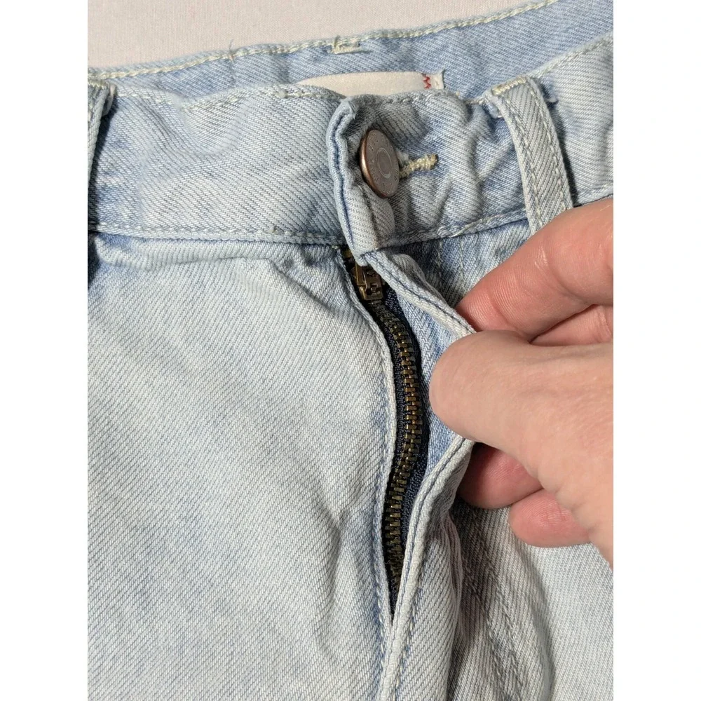 BDG URBAN OUTFITTER LONG LINE‎ CARPENTER Women Size 27 Blue Dyed Denim Shorts
